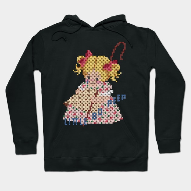 Little Bo Peep Has Lost Her Sheep Cross Stitch Hoodie by inotyler